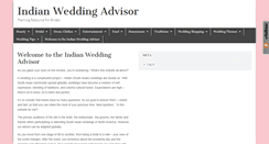 Desktop Screenshot of indianweddingadvisor.com